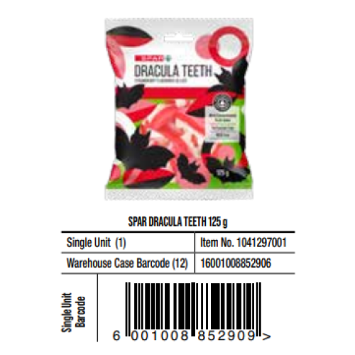 SPAR DRACULA TEETH 125Gx12 (RF)